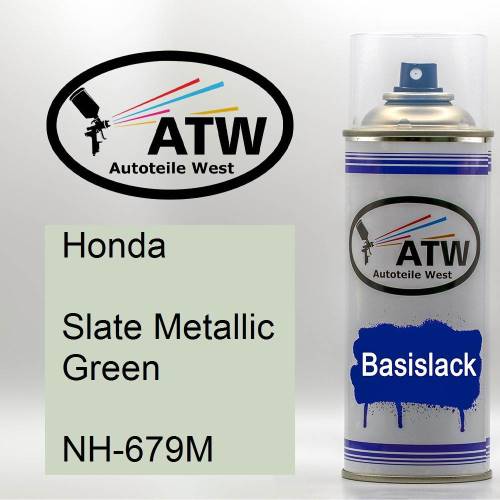Honda, Slate Metallic Green, NH-679M: 400ml Sprühdose, von ATW Autoteile West.